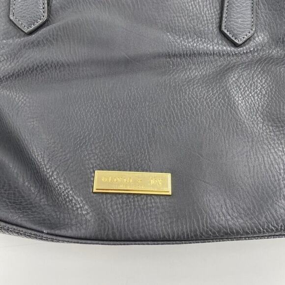 Olivia + Joy New York Womens Leather Shoulder Bag Blue Handle‎ Adjustable Strap - Picture 5 of 12